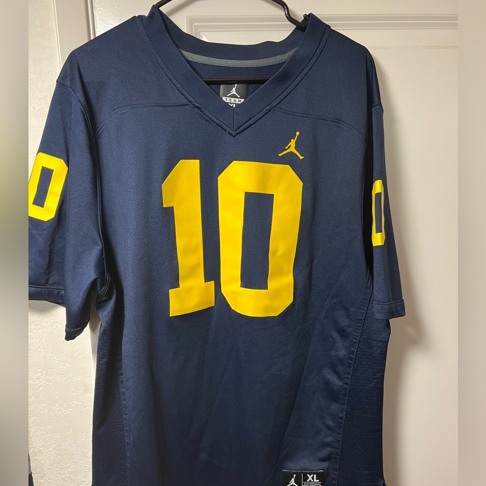 Authentic Jordan Michigan Tom Brady #10 Jersey